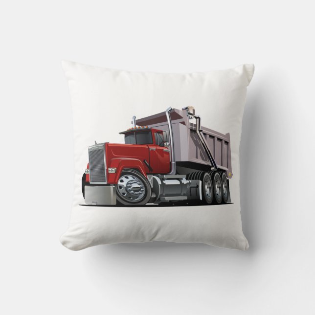 Cartoon truck throw pillow (Front)