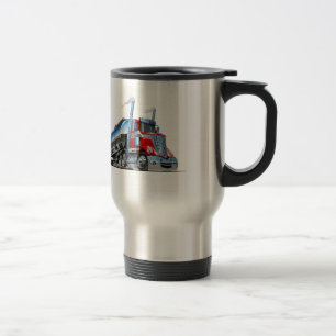 Cartoon truck travel mug
