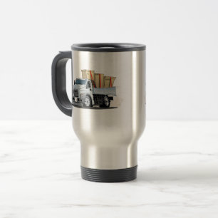 Cartoon truck travel mug