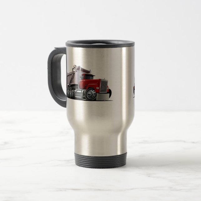 Cartoon truck travel mug (Front Left)