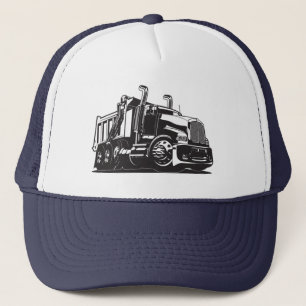 Cartoon truck trucker hat