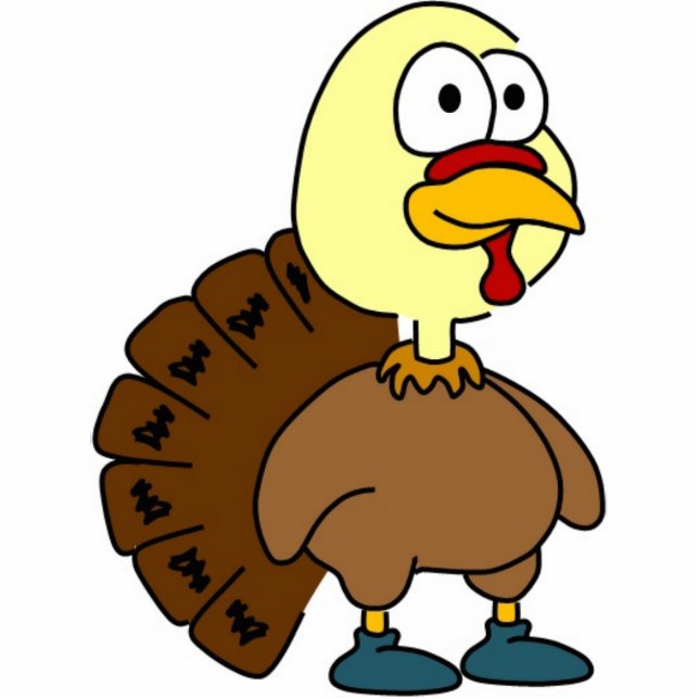 Cartoon Turkey Standing Photo Sculpture (Front)