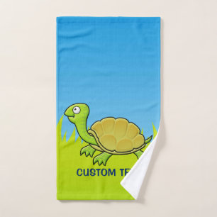 Cartoon Turtle Bath Towel Set