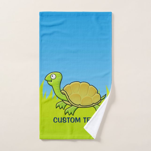 Cartoon Turtle Bath Towel Set (Hand Towel)