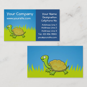 Cartoon Turtle Business Card