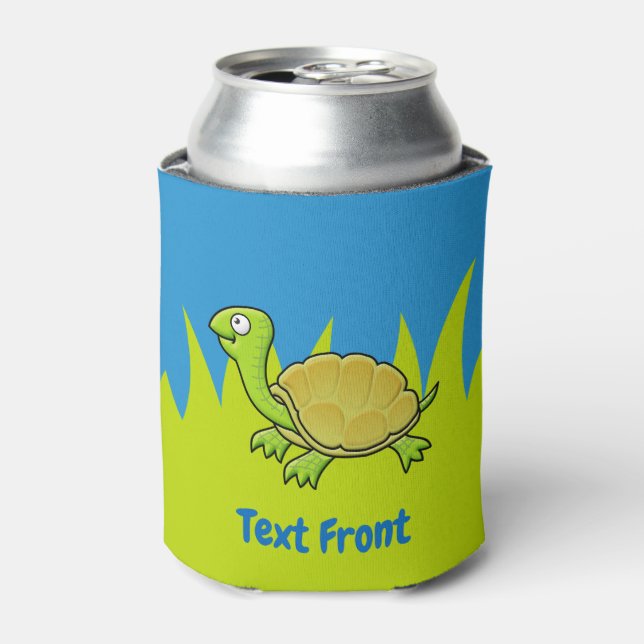 Cartoon Turtle Can Cooler (Can Front)