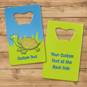 Cartoon Turtle Credit Card Bottle Opener