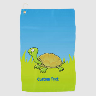 Cartoon Turtle Golf Towel
