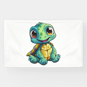 Cartoon turtle illustration            banner