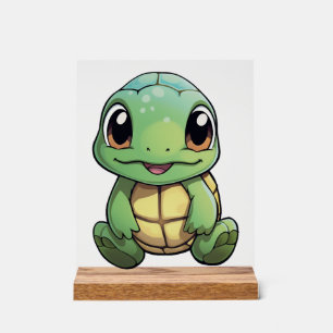 Cartoon turtle illustration Copy Copy Copy Copy Co Acrylic Sign