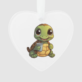 Cartoon turtle illustration Copy Copy Copy Copy Co Ornament
