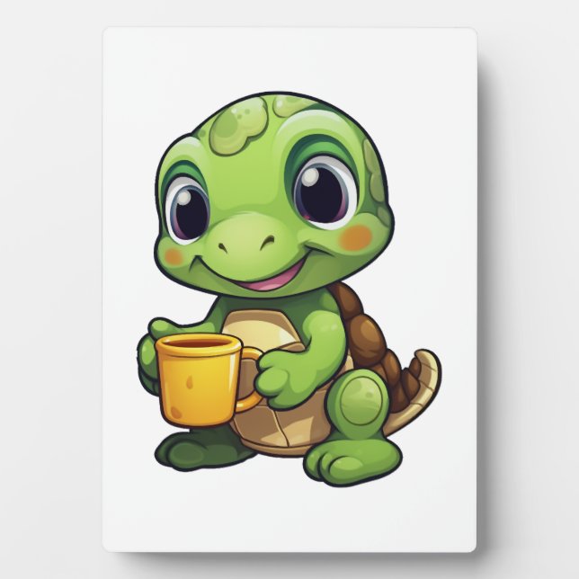 Cartoon turtle illustration Copy Copy Copy Copy Co Plaque (Front)