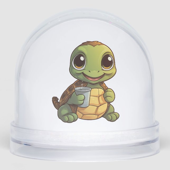 Cartoon turtle illustration Copy Copy Copy Copy Co Snowglobe (Front)