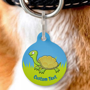 Cartoon Turtle Pet Tag