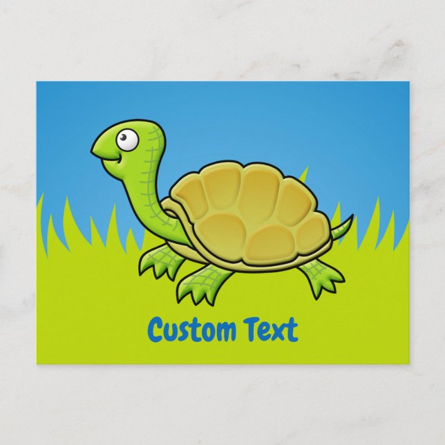 Cartoon Turtle Postcard (Front)