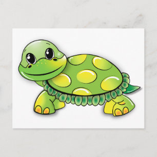 CARTOON TURTLE POSTCARD