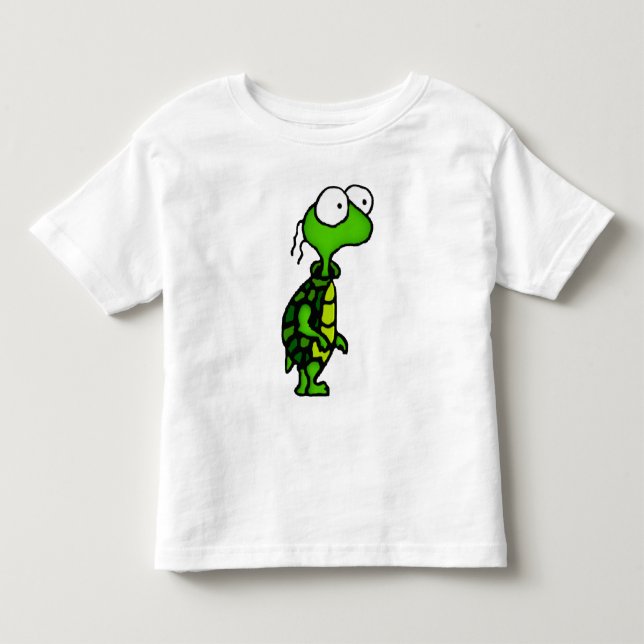 Cartoon Turtle Toddler T-Shirt (Front)