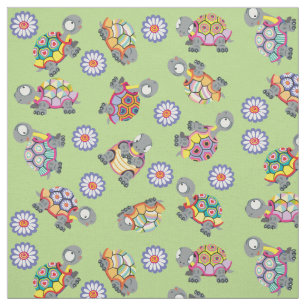 cartoon turtles fabric