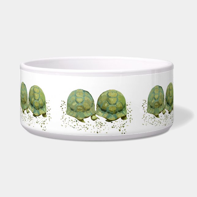 Cartoon Turtles Pet Bowl (Front)