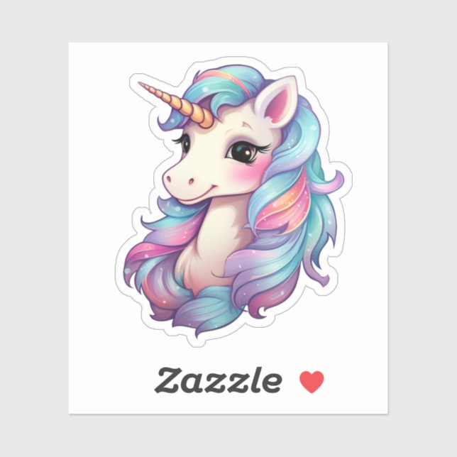 Cartoon unicorn illustration (Sheet)