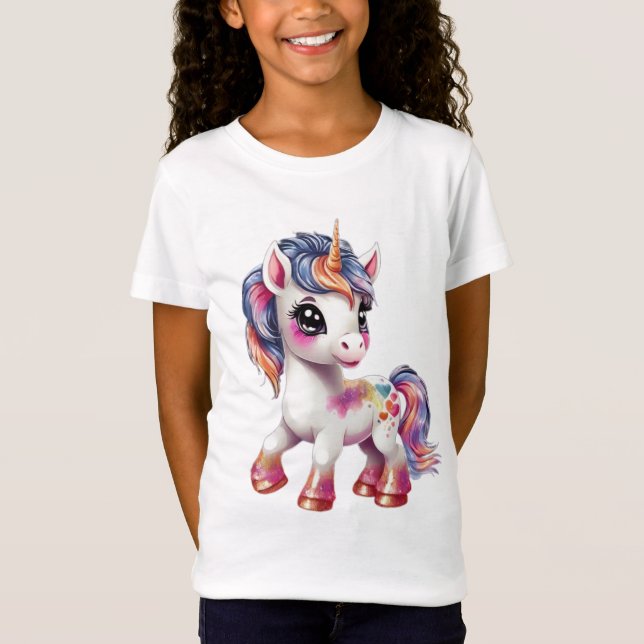 cartoon unicorn T-Shirt (Front)