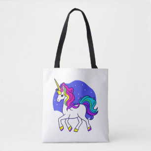 Cartoon Unicorn   Tote Bag