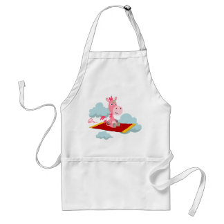 Cartoon Unicorn's Magic Carpet Ride Apron