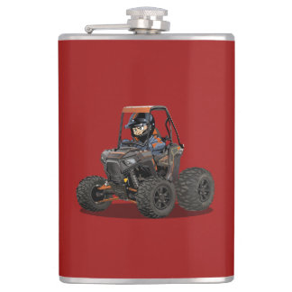 Cartoon UTV off-road vehicle Hip Flask