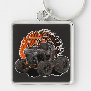 Cartoon UTV off-road vehicle Key Ring