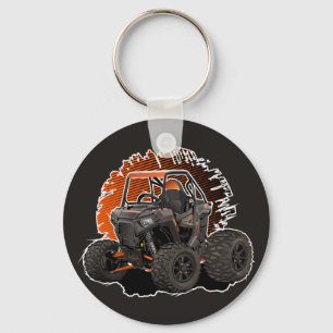 Cartoon UTV off-road vehicle Key Ring