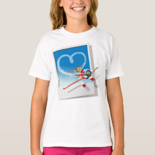 Cartoon Valentine`s Day Card T-Shirt
