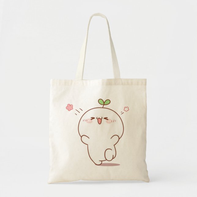Cartoon Very Happy Pattern Tote Bag (Front)
