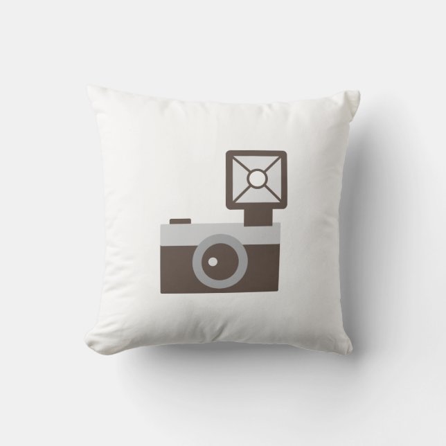 Cartoon Vintage Camera Cushion (Front)