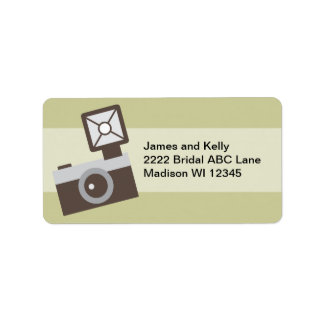 Cartoon Vintage Camera Label