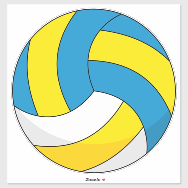 Cartoon Volleyball Ball (Sheet)