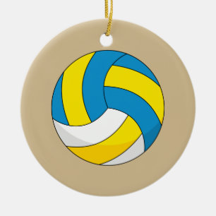 Cartoon Volleyball Ball Ceramic Tree Decoration