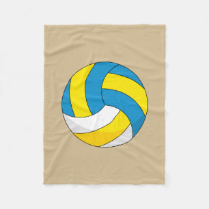 Cartoon Volleyball Ball Fleece Blanket
