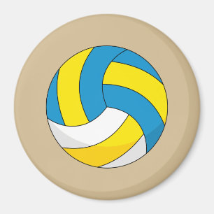 Cartoon Volleyball Ball Magnet