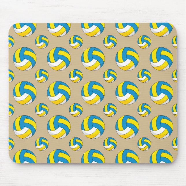 Cartoon Volleyball Ball Mouse Mat (Front)