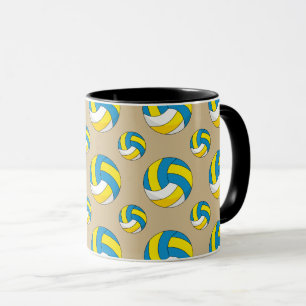Cartoon Volleyball Ball Mug