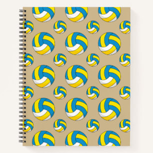 Cartoon Volleyball Ball Notebook