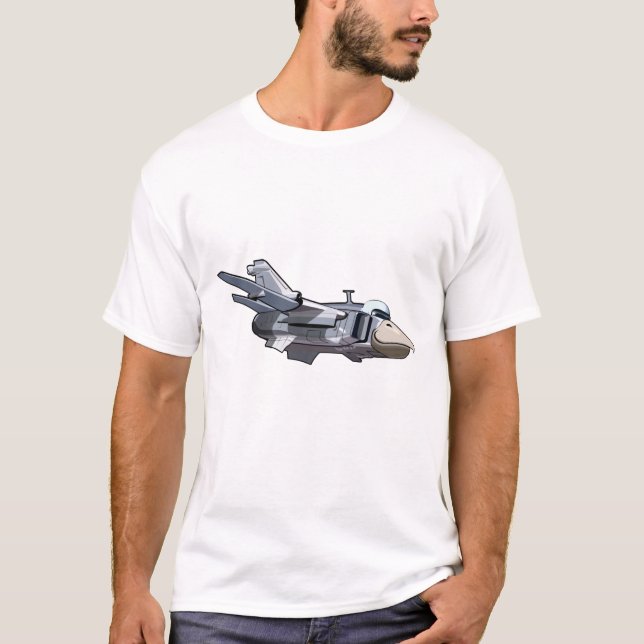 Cartoon warbird plane T-Shirt (Front)