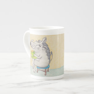 Cartoon Warthog mug. Bone China Mug