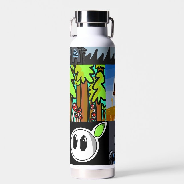 Cartoon Water Bottle (Front)