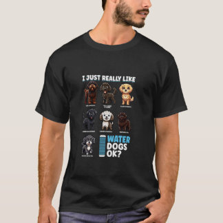 Cartoon Water Dogs T-Shirt