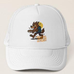 Cartoon Werewolf – Approved by Halloween Trucker Hat