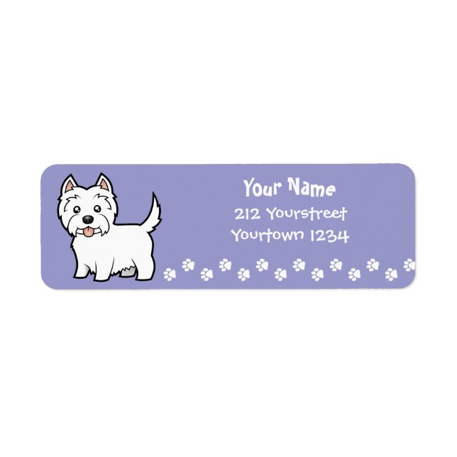 Cartoon West Highland White Terrier (Front)