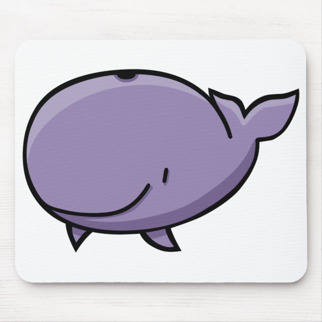 Cartoon Whale Mouse Mat (Front)