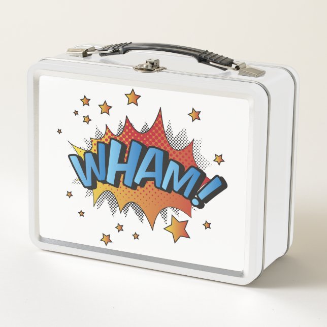 Cartoon Wham Splat Metal Lunch Box (Front)