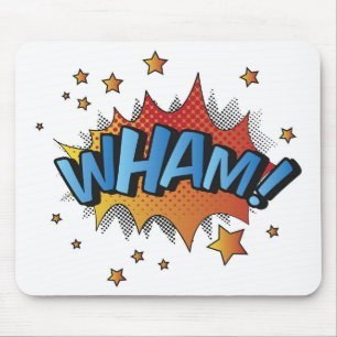 Cartoon Wham Splat Mouse Mat